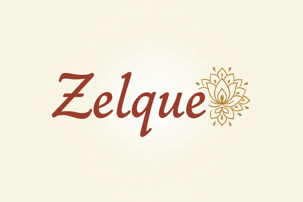 Zelque Logo - #F8F4EE Background